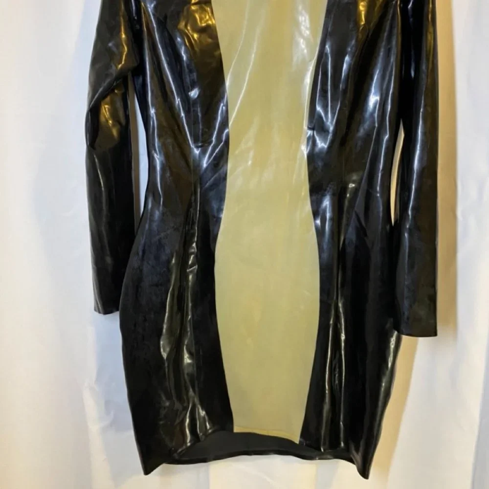 Latex Stripped Dress by Rubber Eva - Picture 2 of 15